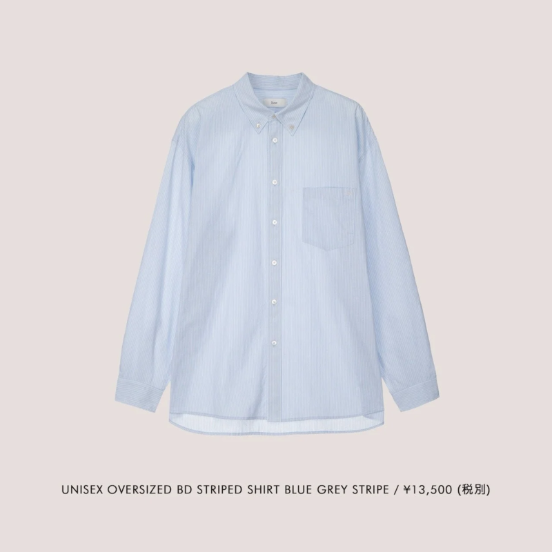 UNISEX OVERSIZED BD STRIPED SHIRT