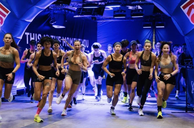 室内ランニングイベントの様子