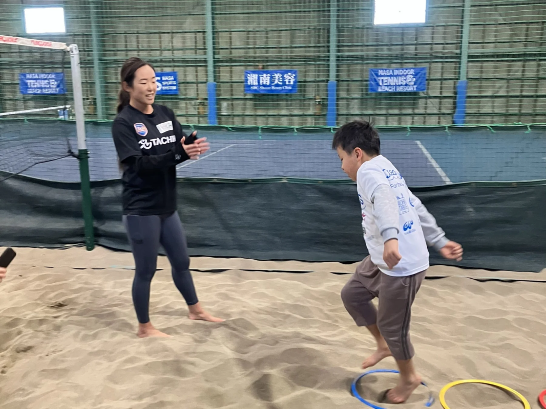 フープを使ったトレーニング