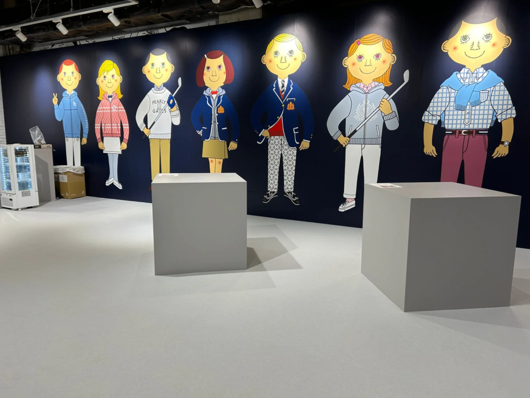 展示ブースの壁画