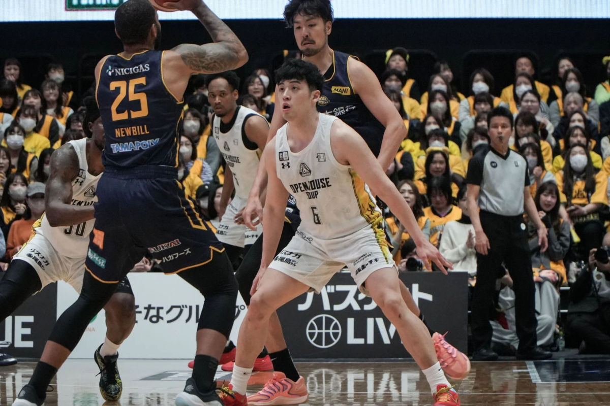 試合中の選手たち