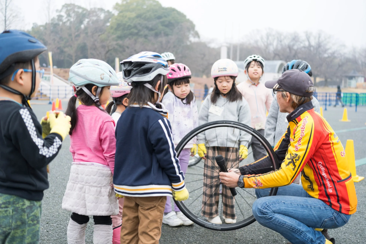 子ども向け自転車教室の様子