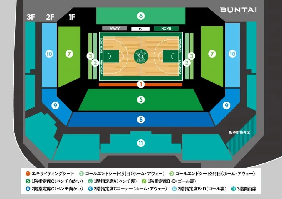 横浜BUNTAIの座席図