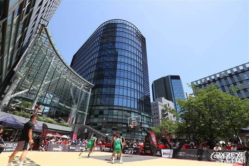 ワテラスでの3x3バスケットボールの試合