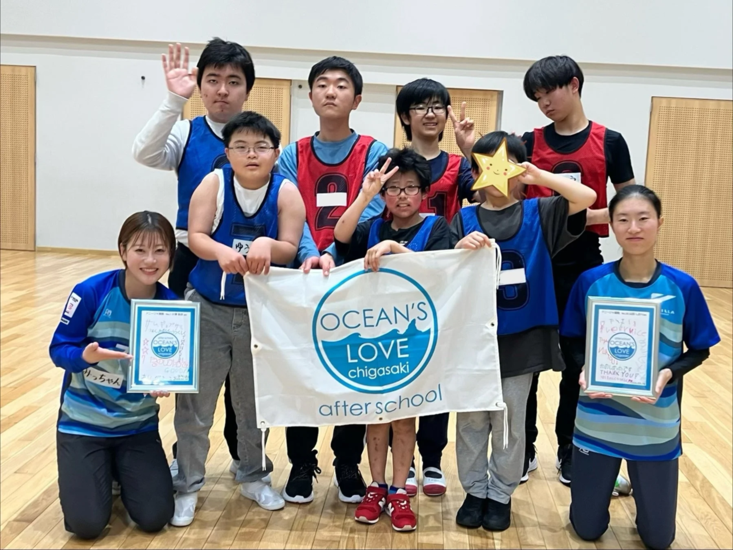 フットサル教室の集合写真