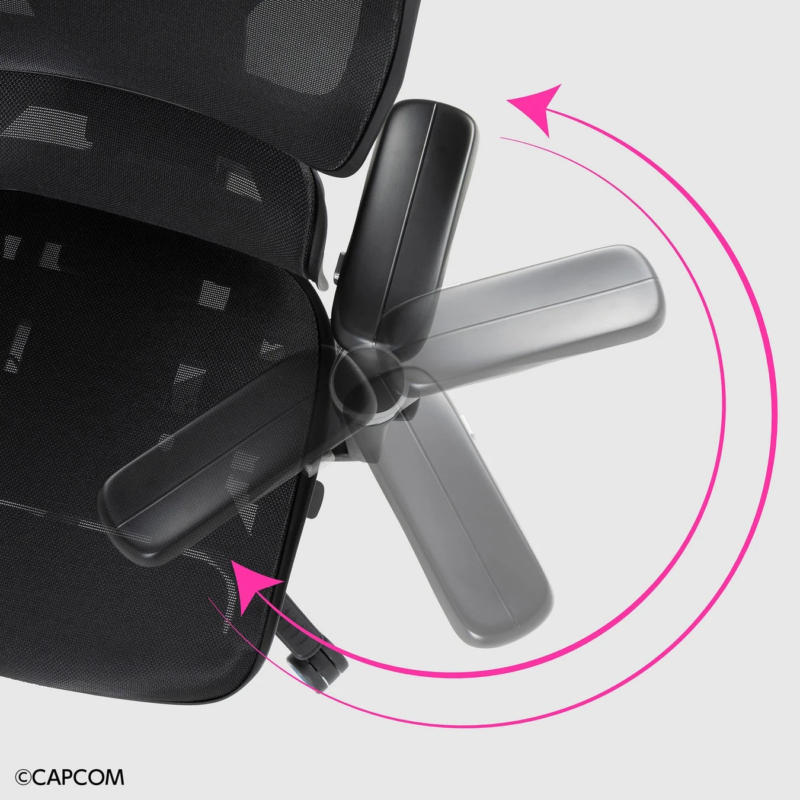 アームレスト360度回転