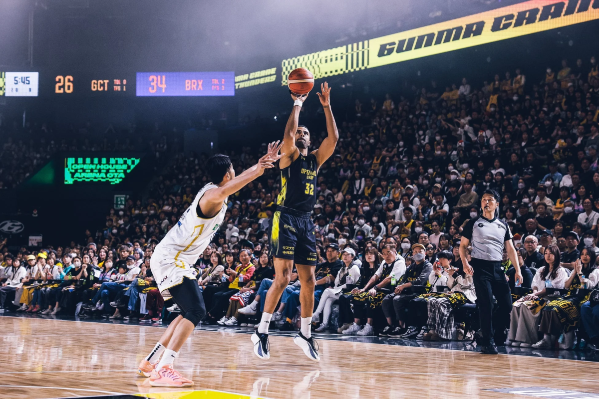 試合中の選手たち