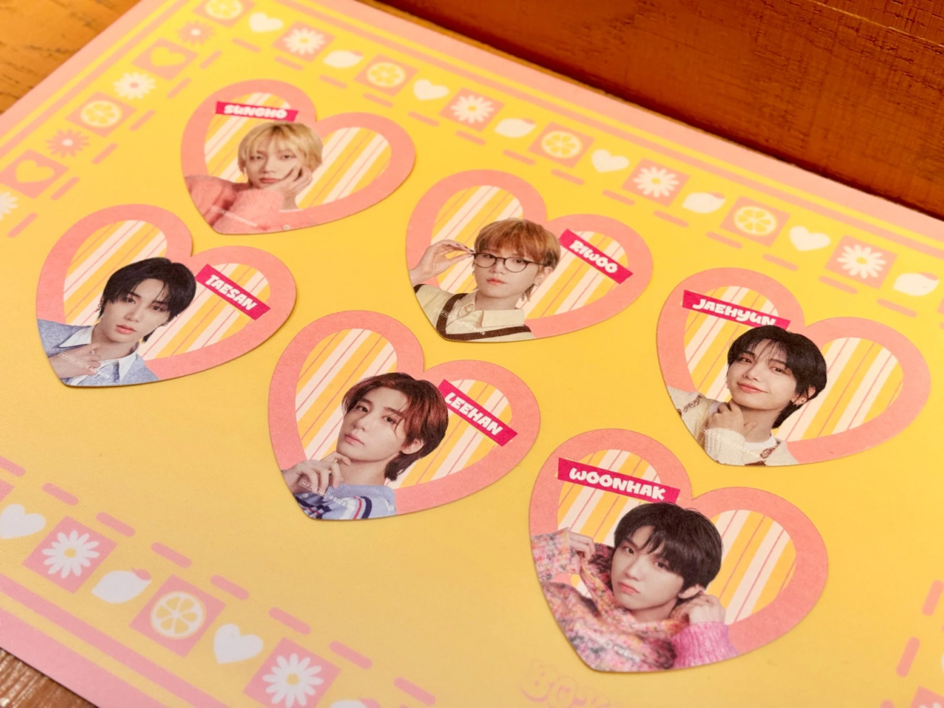 ハート型フォトカード