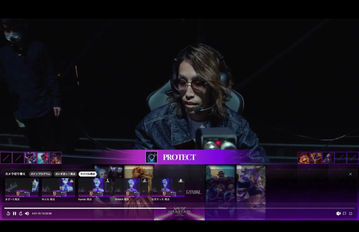 PPV配信の視点切り替え