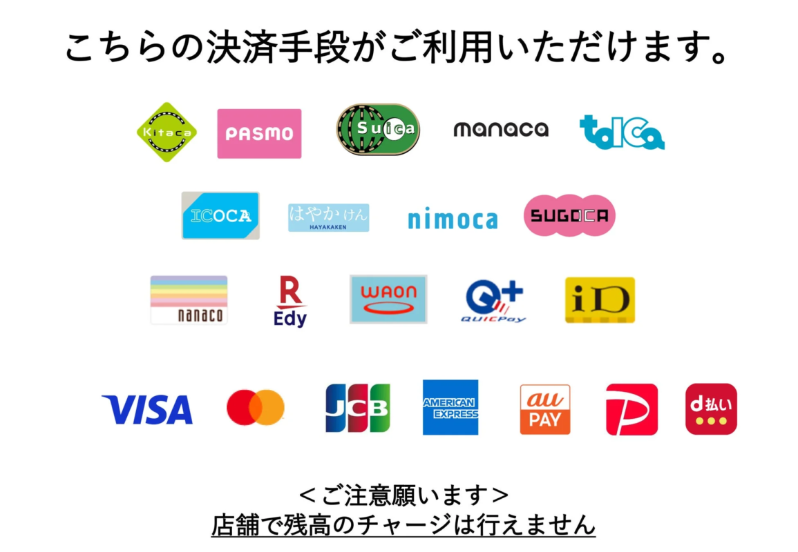 利用可能な決済手段