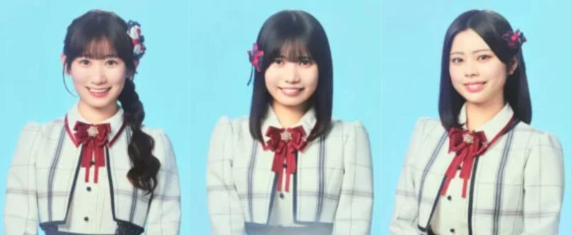 NGT48のメンバー3人の集合写真
