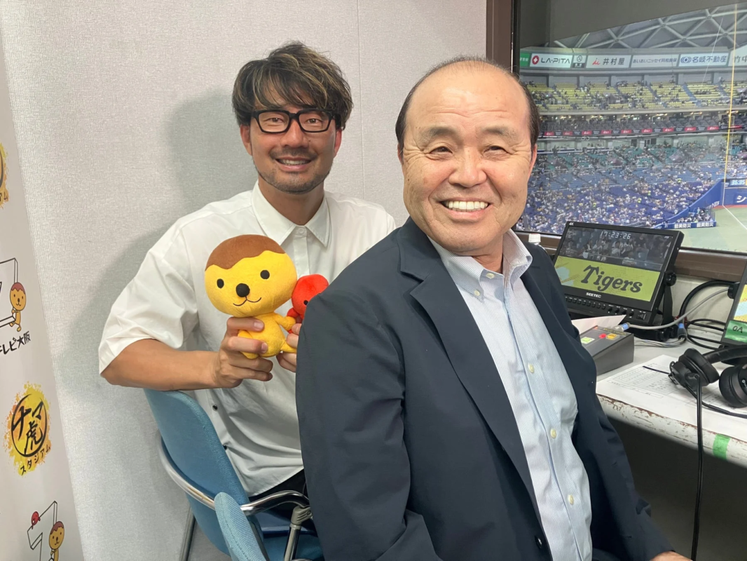 テレビ大阪の野球中継ブース