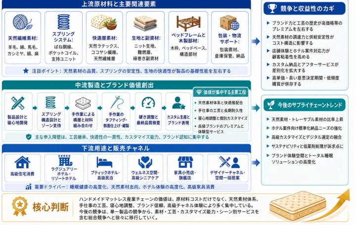 ハンドメイドマットレス産業チェーン