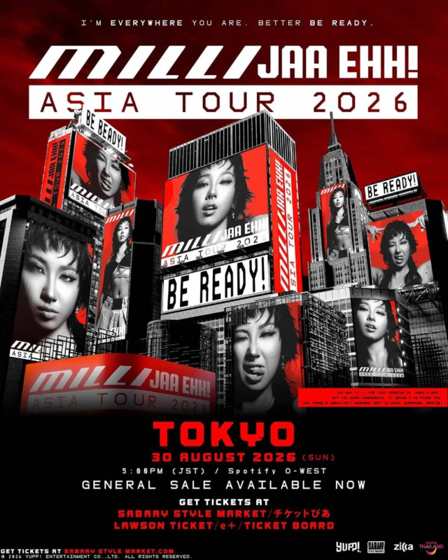 MILLI JAA EHH! ASIA TOUR 2026 TOKYO チケット情報