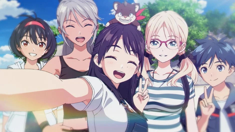 アニメキャラクターの集合写真